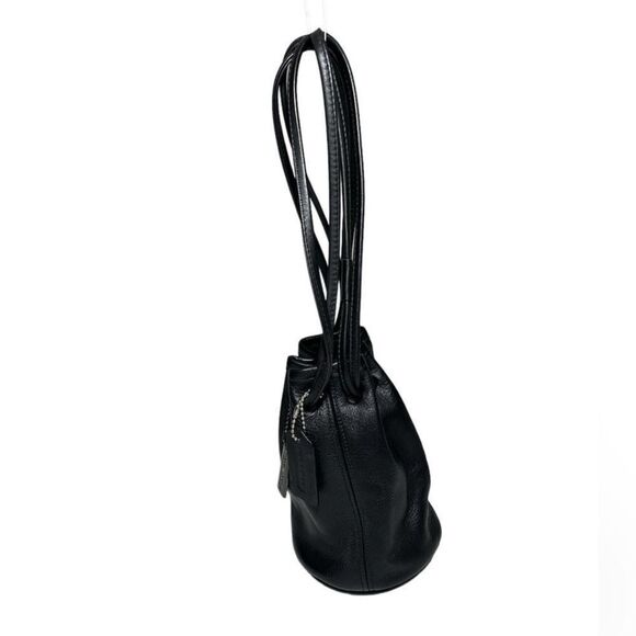Coach Littleton Bucket Bag Mini Drawstring Black Vintage 4144 - Picture 4 of 14